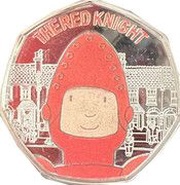 50 Pence - Elizabeth II The Red Knight, United Kingdom, 2021 reverse image