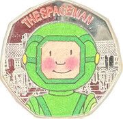 50 Pence - Elizabeth II The Spaceman, United Kingdom, 2021 reverse image