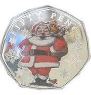 50 pence - Elizabeth II Christmas traditions, United Kingdom, 2021 reverse image