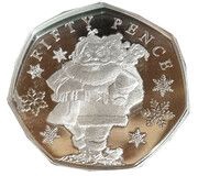 50 Pence - Elizabeth II Christmas traditions, United Kingdom, 2021 reverse image