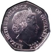 50 Pence - Elizabeth II Christmas Tree, coloured obverse image