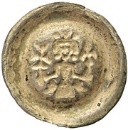Denier Bracteate - Ottokar II small, Bohemia, 1253-1270 reverse image