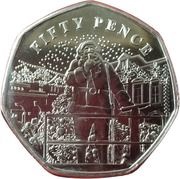 50 Pence - Elizabeth II Traditional Christmas - Santa, United Kingdom, 2022 reverse image