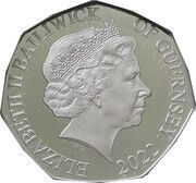 50 pence - Elizabeth II platinum jubilee obverse image