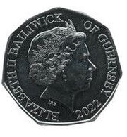 50 Pence - Elizabeth II Defender of the Faith; Silver and Gold Plated obverse image