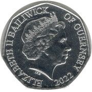 50 Pence - Elizabeth II Head of the Armed Forces; Silver and Gold Plated obverse image