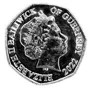 50 Pence - Elizabeth II Head of the House of Windsor; Silver and Gold Plated obverse image