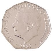 50 Pence - Charles III Coronation Regalia - The Eagle Ampulla obverse image