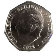 50 Pence - Charles III Coronation Regalia - The Sovereign's Sceptre obverse image