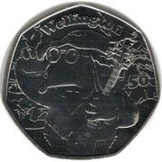 50 Pence - Charles III The Wombles - Wellington, United Kingdom, 2023 reverse image