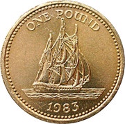 1 Pound - Elizabeth II, United Kingdom, 1983 reverse image