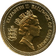 1 Pound - Elizabeth II 3rd portrait obverse image