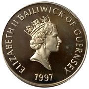 1 Pound - Elizabeth II Golden Wedding - Silver obverse image