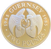 2 Pounds - Elizabeth II Liberation - silver, United Kingdom, 1985 reverse image