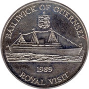 2 Pounds - Elizabeth II Royal Visit, United Kingdom, 1989 reverse image