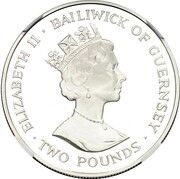 2 Pounds - Elizabeth II 40th Anniversary of the Coronation; Silver Proof obverse image
