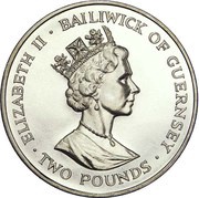 2 Pounds - Elizabeth II Emperor Moth obverse image