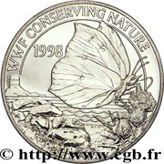 2 Pounds - Elizabeth II Brimstone Butterfly, United Kingdom, 1998 reverse image
