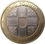 2 Pounds - Elizabeth II 4th portrait reverse image