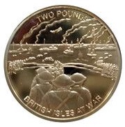 2 Pounds - Elizabeth II Evacuation of Dunkirk, United Kingdom, 2010 reverse image
