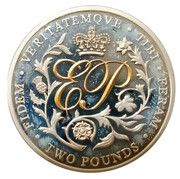 2 Pounds - Elizabeth II Lifetime of services, United Kingdom, 2011 reverse image