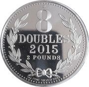 2 Pounds Elizabeth II 8 Doubles-Modern Variant, United Kingdom, 2012-2015 reverse image