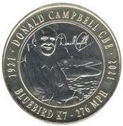 2 Pounds Donald Campbell - Bluebird K7 reverse image