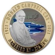 2 Pounds 100 Anniversary of the birth of Donald Campbell - Bluebird K7; Silver Proof, United Kingdom, 2021 reverse image