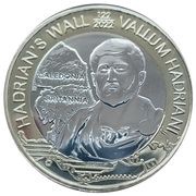 2 Pounds Hadrian's Wall - Emperor Hadrian reverse image