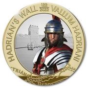 2 Pounds - Elizabeth II Hadrian's Wall - General Julius Agricola; Silver Proof, United Kingdom, 2022 reverse image