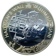 2 Pounds Hadrian's Wall - Roman Soldier reverse image