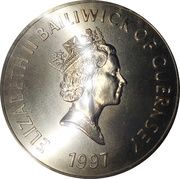 5 Pounds - Elizabeth II Golden Wedding obverse image