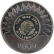 5 Pounds - Elizabeth II Millennium, United Kingdom, 1999 reverse image