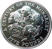 5 Pounds - Elizabeth II 19th Century Monarchs, United Kingdom, 2001 reverse image
