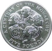 5 Pounds - Elizabeth II 19th Century Monarchs - Silver, United Kingdom, 2001 reverse image