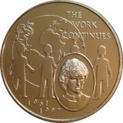 5 Pounds - Elizabeth II The Work Continues, United Kingdom, 2002 reverse image