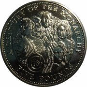 5 Pounds - Elizabeth II 18th Century Monarchy, United Kingdom, 2002 reverse image