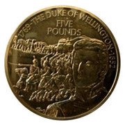 5 Pounds - Elizabeth II Duke of Wellington, United Kingdom, 2002 reverse image