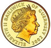 5 Pounds - Elizabeth II Golden Jubilee; Gold Piedfort obverse image