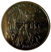 5 Pounds - Elizabeth II Crimea War, United Kingdom, 2004 reverse image
