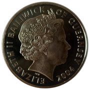 5 Pounds - Elizabeth II Channel Islands Boat Train; Silver Proof obverse image
