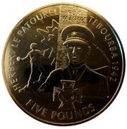 5 Pounds - Elizabeth II Victoria Cross - Herbert Le Patourel, United Kingdom, 2006 reverse image