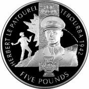 5 Pounds - Elizabeth II Victoria Cross - Herbert Le Patourel, United Kingdom, 2006 reverse image
