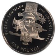 5 Pounds - Elizabeth II Victoria Cross - Eugene Esmonde, United Kingdom, 2006 reverse image