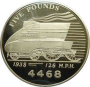 5 Pounds - Elizabeth II Mallard 4468, United Kingdom, 2006 reverse image