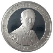 5 Pounds - Elizabeth II Alexander Fleming, United Kingdom, 2007 reverse image