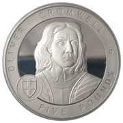 5 Pounds - Elizabeth II Oliver Cromwell, United Kingdom, 2007 reverse image