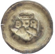 Denier Bracteate - Ottokar II medium, Bohemia, 1270-1278 reverse image