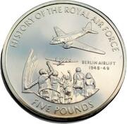5 Pounds - Elizabeth II Berlin Airlift, United Kingdom, 2008 reverse image