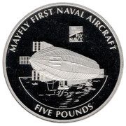 5 Pounds - Elizabeth II Naval Aviation - Mayfly, United Kingdom, 2009 reverse image